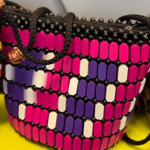 Ghanaian Pink, Purple and White