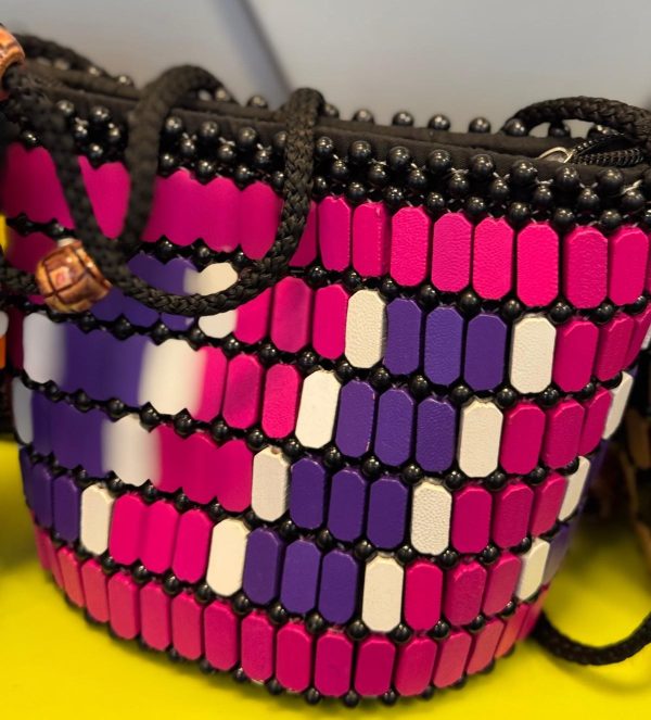 Ghanaian Pink, Purple and White