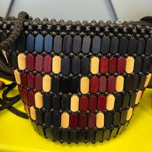 Ghanaian Maroon, Black and Beige