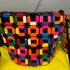 Ghanaian Colourful Grid Pattern